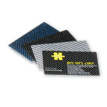 Black 3K woven carbon fiber business card including printing